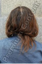 Head Hair Woman Casual Slim Overweight Street photo references